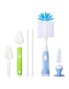 Juego de Cepillos para Biberones Carebabymore - Nylon y Esponja