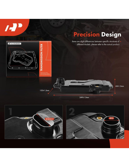 Filtro de aceite de transmisión A-Premium para Toyota y Lexus