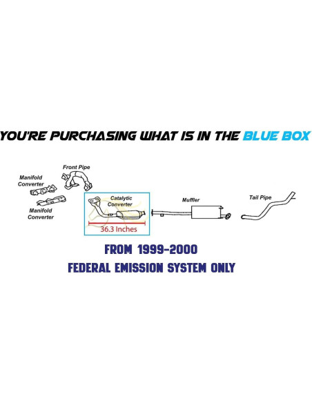 Catalítico trasero Escape del Noreste para Toyota 4Runner 3.4L