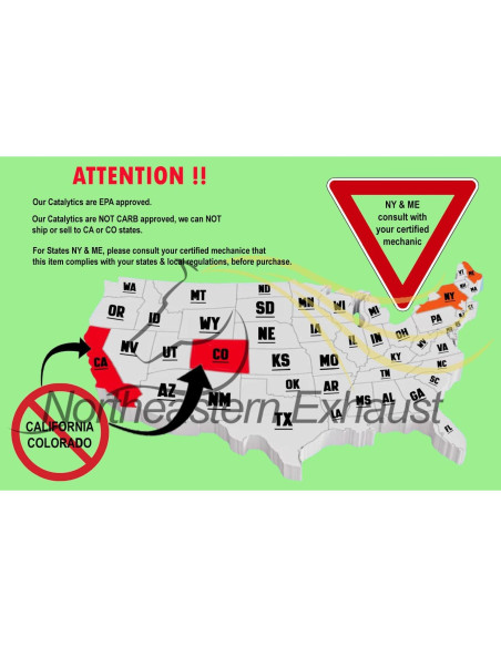 Sistema de Escape EPA Acero Inoxidable Northeastern Toyota Sienna 2004-2006
