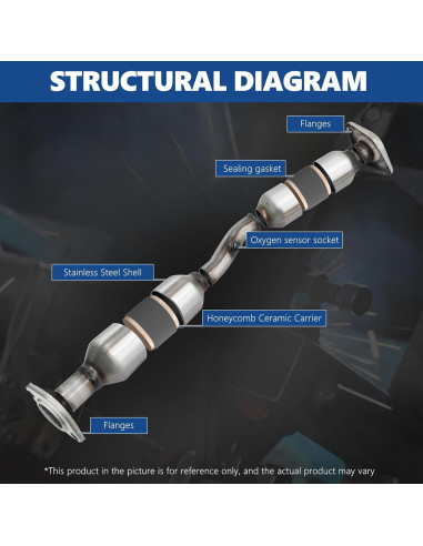 Convertidor Catalítico JT para Toyota Corolla 1.8L 2003-2008