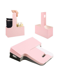 20 Soportes de Café de Cartón con Asa para 2 Tazas - Gosknor