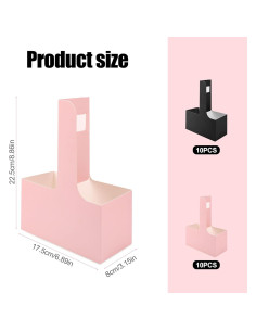 20 Soportes de Café de Cartón con Asa para 2 Tazas - Gosknor 2