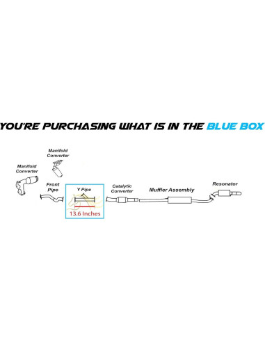 Tubería Y de Escape Acero Inoxidable 409 para Toyota Highlander 3.5L 2008-2013