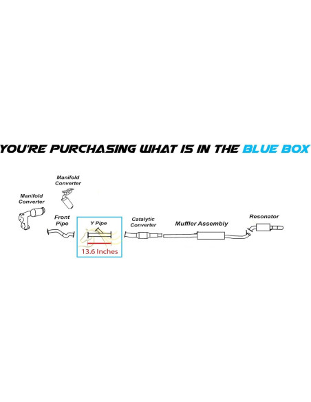 Tubería Y de Escape Acero Inoxidable 409 para Toyota Highlander 3.5L 2008-2013