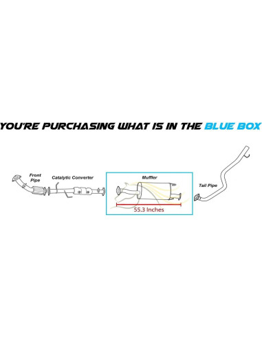Silenciador Escape Northeastern Acero Inoxidable Toyota 4Runner 2010-2012