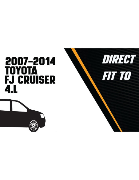 Silenciador de escape Northeastern para Toyota FJ Cruiser 4.0L 2007-2014 - Acero inoxidable 409 con juntas