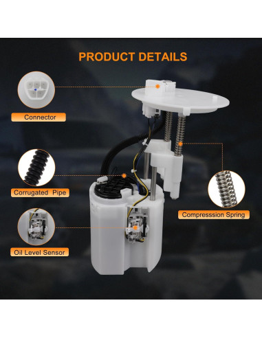 Bomba de Combustible Eléctrica ASAPE E9005M para Toyota Prius 1.8L