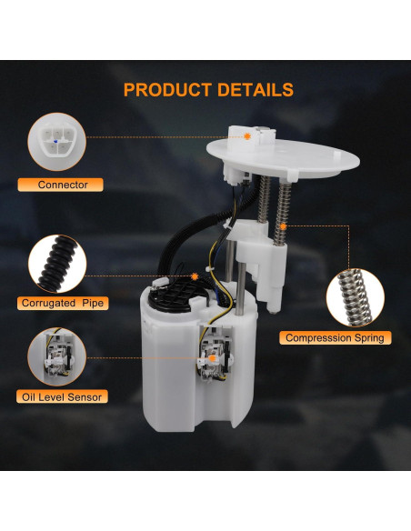 Bomba de Combustible Eléctrica ASAPE E9005M para Toyota Prius 1.8L