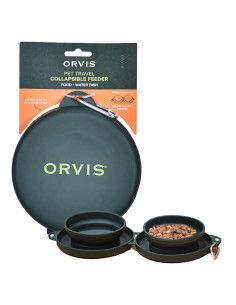 Comedero Plegable para Mascotas Orvis 2-en-1 Silicona Antideslizante