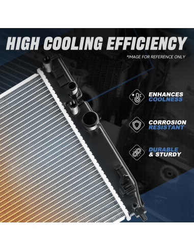 Radiador de Aluminio Auto Dynasty para Toyota Corolla 2016-2021 1.8L