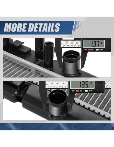 Radiador de Aluminio Auto Dynasty para Toyota Corolla 2016-2021 1.8L