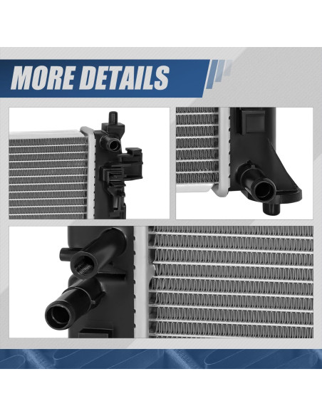 Radiador de Aluminio Auto Dynasty para Toyota Corolla 2016-2021 1.8L