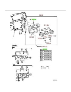 Bombillas de Control de Enfriador Toyota OEM - Juego de 10 2