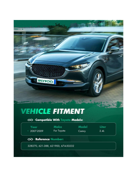 Ventilador de Refrigeración SCITOO para Toyota Camry 2007-2011