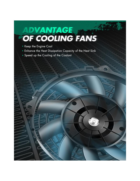 Ventilador de Refrigeración SCITOO para Toyota Camry 2007-2011