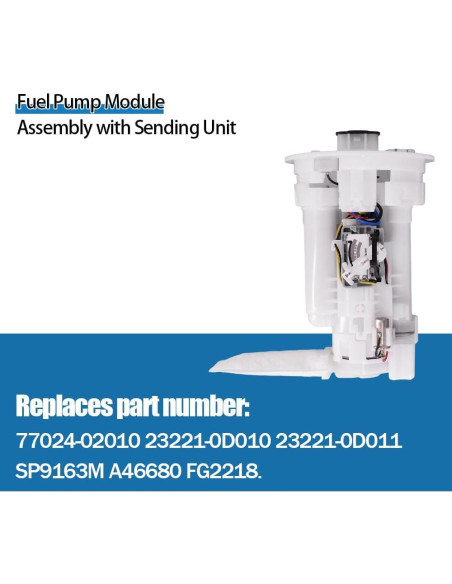 Módulo de Bomba de Combustible Automkt para Chevy Prizm y Corolla
