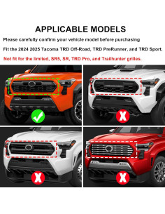 Emblema Decorativo Rejilla RAVOTOM Toyota Tacoma 2024 2025 2