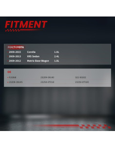 Inyectores de Combustible TSSLIIN para Toyota Corolla 1.8L 2009-2015 2