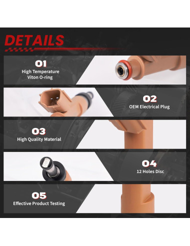 Inyectores de Combustible TSSLIIN para Toyota Corolla 1.8L 2009-2015