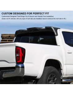 Spoiler de Techo Matte Black SPEC-D para Toyota Tacoma 2016-2022 2