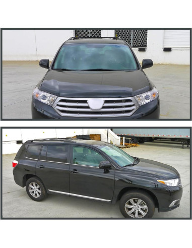 Barra Transversal Ajustable Aluminio Negro SPEC-D para Toyota Highlander 2008-2013