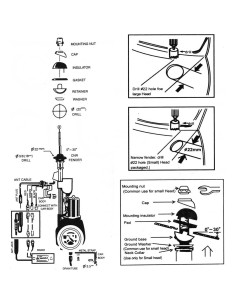 Antena de Poder Automática AM FM Spec-D Tuning ANT-105A 12V 2