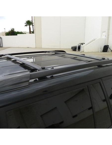 Barra Transversal Ajustable Aluminio Negro SPEC-D para Toyota Highlander 2008-2013