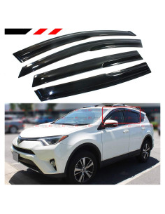 Visera de Ventana JDM 3D Cuztom Tuning para Toyota RAV4 2013-2018