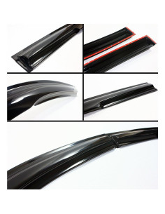 Visera de Ventana JDM 3D Cuztom Tuning para Toyota RAV4 2013-2018 2