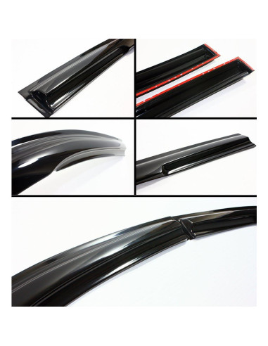 Visera de Ventana JDM 3D Cuztom Tuning para Toyota RAV4 2013-2018