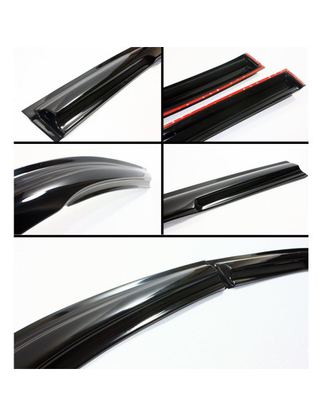 Visera de Ventana JDM 3D Cuztom Tuning para Toyota RAV4 2013-2018