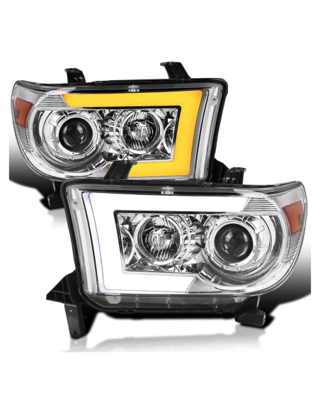 Faros Proyector Cromados Spec-D Tuning para Toyota Tundra 2007-2013 y Sequoia 2008-2017