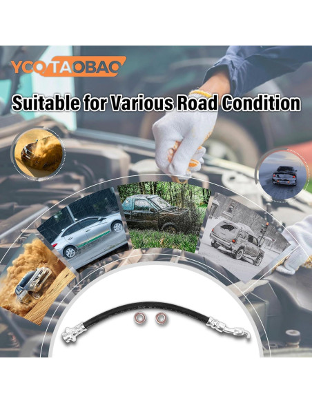 Manguera hidráulica de freno delantera YCQTaoBao para Toyota