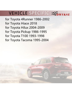 2PC Tambor de Freno Trasero Dwvksz para Toyota Hilux 2004-2009 2