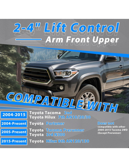 Control de Brazo Superior Ajustable KUAFU para Toyota Tacoma 2004-2023