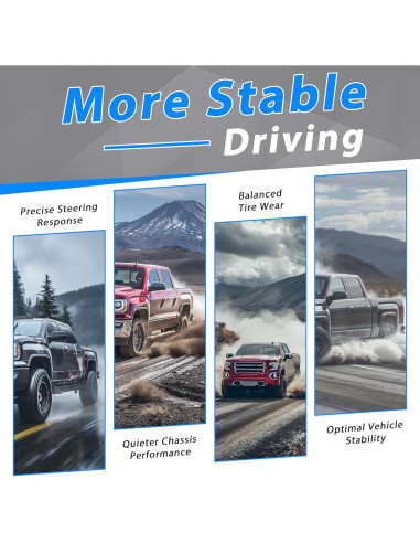 Control de Brazo Superior Ajustable KUAFU para Toyota Tacoma 2004-2023