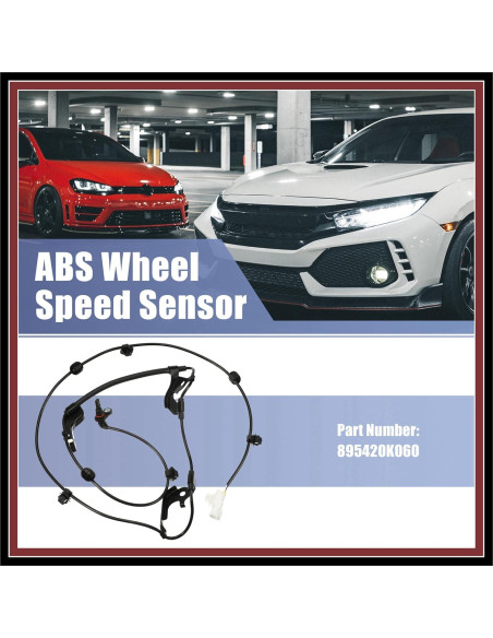 Sensor de Velocidad ABS Frontal Derecho Hihaha para Toyota Hilux 2015-2022