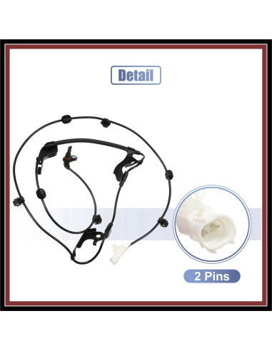 Sensor de Velocidad ABS Frontal Derecho Hihaha para Toyota Hilux 2015-2022