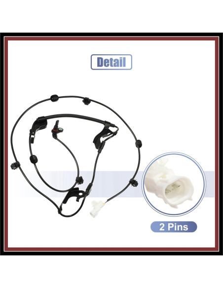 Sensor de Velocidad ABS Frontal Derecho Hihaha para Toyota Hilux 2015-2022