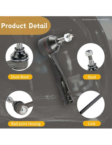 Extremo de barra de dirección GZTianSai para Toyota Hilux 2005-2015