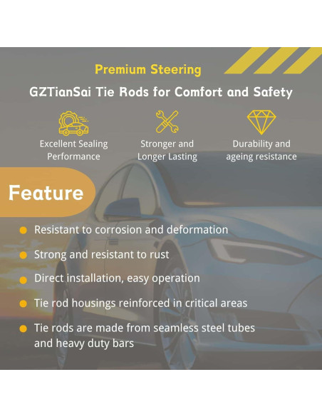 Extremo de barra de dirección GZTianSai para Toyota Hilux 2005-2015