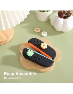 Empuñaduras para Pulgar CasosexploreLab para Nintendo Switch 2 - 4 Tapas de Joystick Silicona Floral 2