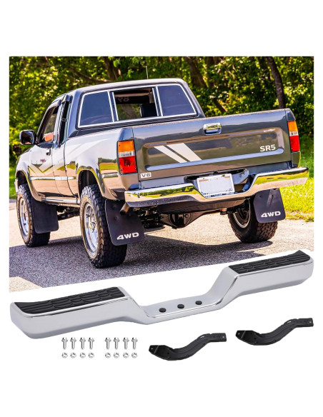 Parachoques Trasero Cromado SAFAUTOPARTS para Toyota Pickup 1989-1995