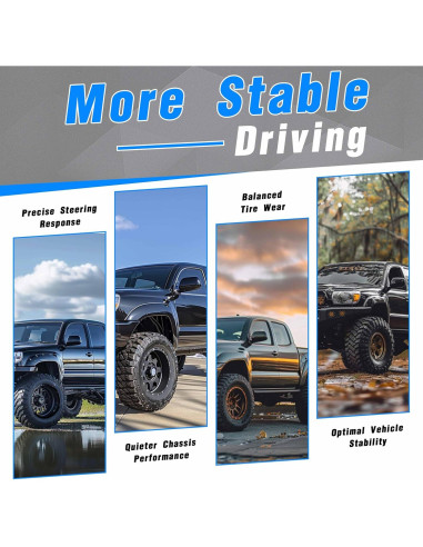 Brazos de Control Frontal KUAFU Plateados para Toyota Tacoma 1995-2004 y 4Runner 1996-2002