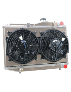 Radiador 3 Filas + Ventilador Toyota Corolla AE86 1983-1987