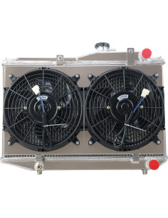 Radiador 3 Filas + Ventilador Toyota Corolla AE86 1983-1987 2