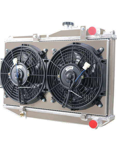 Radiador 3 Filas + Ventilador Toyota Corolla AE86 1983-1987