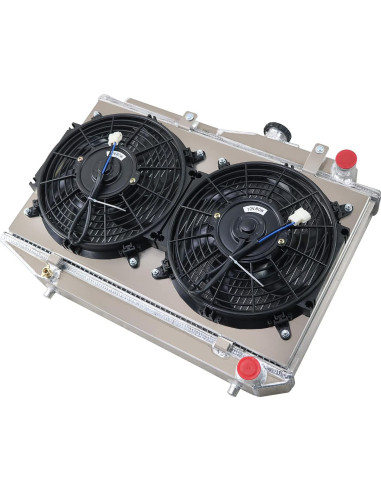 Radiador 3 Filas + Ventilador Toyota Corolla AE86 1983-1987