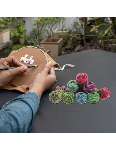 Kit de Fabricación de Pulseras Beavorty 16 Hilos Algodón